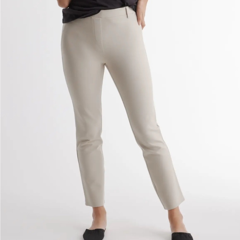 Quince Ultra-Stretch Ponte Straight Leg Pants